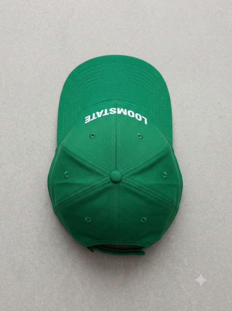 Green baseball cap